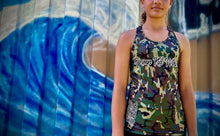 Load image into Gallery viewer, Sub. Youth Camo Girls Tank Tops