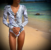 Load image into Gallery viewer, Lumahai Long Sleeve Bathing Suite