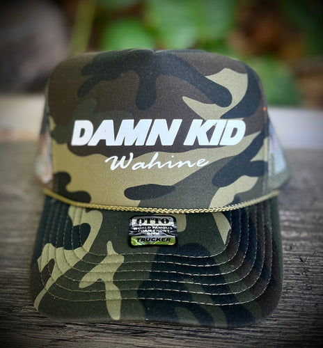 DK Wahine Green Camo Trucker Hat