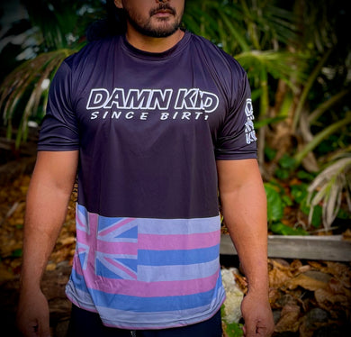 Sublimated Since Birth w/ Hawaiian Flag T-Shirt