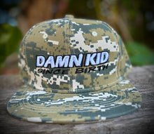 Load image into Gallery viewer, Premium Damn Kid Since Birth Flat Bill Hats
