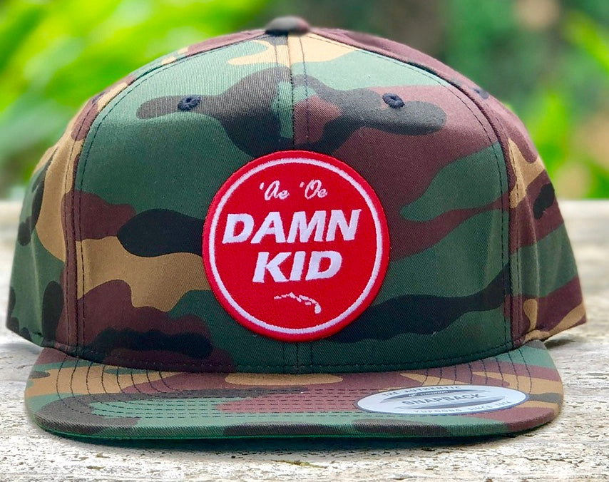 Camo Flat Bill Hat – Damnkid Brand