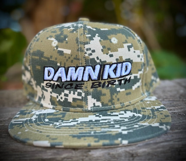 Since Birth Digital Camo Flat Bill Snapback Hat