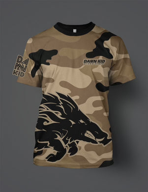 Sublimated Brown Camo Boar T-Shirt